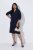 Ulla Popken 853077 Langärmliges Strickkleid Dunkelblau - Strickkleider - 
