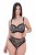 Ulla Popken 853106 Strings mit Animal-Print Schwarz - Slips - 