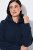 Ulla Popken 853353 Homewear-Kleid mit Kapuze Dunkelblau - Pyjama/Loungewear - 