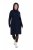 Ulla Popken 853504 Strickkleid mit Rollkragen Dunkelblau - Kleider - Kleider für jede Größe