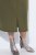 Ulla Popken 853510 Midikleid mit Taschen Khaki - Midikleider - Midikleider in großen Größen