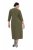 Ulla Popken 853510 Midikleid mit Taschen Khaki - Midikleider - Midikleider in großen Größen