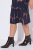 Ulla Popken 853590 Gemustertes Jerseykleid mit 3/4-Ärmeln Dunkelblau - Kleider - Kleider für jede Größe