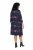 Ulla Popken 853590 Gemustertes Jerseykleid mit 3/4-Ärmeln Dunkelblau - Kleider - Kleider für jede Größe