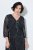 Ulla Popken 853620 Midikleid mit Animal-Print und 3/4-Ärmeln Schwarz - Midikleider - Midikleider in großen Größen