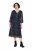 Ulla Popken 853620 Midikleid mit Animal-Print und 3/4-Ärmeln Schwarz - Midikleider - Midikleider in großen Größen