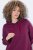 Ulla Popken 853652 Langärmliges Sweatkleid mit Kapuze Beerenrot - Kleider - Kleider für jede Größe