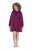 Ulla Popken 853652 Langärmliges Sweatkleid mit Kapuze Beerenrot - Kleider - Kleider für jede Größe