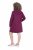 Ulla Popken 853652 Langärmliges Sweatkleid mit Kapuze Beerenrot - Kleider - Kleider für jede Größe