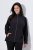 Ulla Popken 853668 Fleecejacke mit Stehkragen Schwarz - Fleecekleidung - 