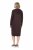 Ulla Popken 853669 Langärmliges Strickkleid mit Kapuze Mahagonibraun - Strickkleider - 