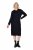 Ulla Popken 853669 Langärmliges Sweatkleid mit Kapuze Dunkelblau - Sweatkleider - 