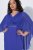 Ulla Popken 853675 Chiffonkleid mit 3/4-Ärmeln Blau - Abendkleider - Abendkleider für Damen in großen Größen