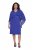 Ulla Popken 853675 Chiffonkleid mit 3/4-Ärmeln Blau - Abendkleider - Abendkleider für Damen in großen Größen