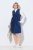 Ulla Popken 853697 Ärmelloses Cordkleid mit V-Ausschnitt Dunkelblau - Sommerkleider - Große Größen: Leichte Sommerkleider