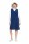 Ulla Popken 853697 Ärmelloses Cordkleid mit V-Ausschnitt Dunkelblau - Sommerkleider - Große Größen: Leichte Sommerkleider