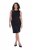 Ulla Popken 853766 Ärmelloses Bodycon-Kleid mit Strasssteinen Schwarz - Sommerkleider - Große Größen: Leichte Sommerkleider