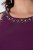 Ulla Popken 853766 Bodycon-Kleid mit Strasssteinen Pflaume - Abendkleider - Abendkleider für Damen in großen Größen
