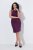 Ulla Popken 853766 Bodycon-Kleid mit Strasssteinen Pflaume - Abendkleider - Abendkleider für Damen in großen Größen