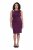 Ulla Popken 853766 Bodycon-Kleid mit Strasssteinen Pflaume - Abendkleider - Abendkleider für Damen in großen Größen