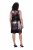 Ulla Popken 853768 Gestreiftes Paillettenkleid Schwarz - Abendkleider - Abendkleider für Damen in großen Größen