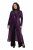 Ulla Popken 853770 Paillettenjacke Pflaume - Jacken - Große Jacken für Damen