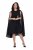 Ulla Popken 853774 Kleid mit Volants Schwarz - Abendkleider - Abendkleider für Damen in großen Größen