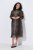 Ulla Popken 853788 Chiffonkleid mit Animal-Print Hellbraun - Maxikleider - Große Größen: Lange Maxikleider