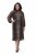 Ulla Popken 853788 Chiffonkleid mit Animal-Print Hellbraun - Maxikleider - Große Größen: Lange Maxikleider