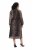 Ulla Popken 853788 Chiffonkleid mit Animal-Print Hellbraun - Maxikleider - Große Größen: Lange Maxikleider