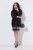 Ulla Popken 853810 Paillettenkleid Schwarz - Abendkleider - Abendkleider für Damen in großen Größen