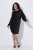 Ulla Popken 853871 Paillettenkleid Schwarz - Abendkleider - Abendkleider für Damen in großen Größen