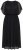 Ulla Popken 854031 Kurzärmliges Chiffonkleid Schwarz - Abendkleider - Abendkleider für Damen in großen Größen