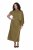 Ulla Popken 854048 Langärmliges Maxikleid Oliv - Maxikleider - Große Größen: Lange Maxikleider
