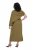 Ulla Popken 854048 Langärmliges Maxikleid Oliv - Maxikleider - Große Größen: Lange Maxikleider