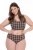 Ulla Popken 854114 Karierte Slips 5er-Pack Taupe - Slips - 