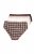 Ulla Popken 854114 Karierte Slips 5er-Pack Taupe - Slips - 