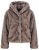 Ulla Popken 854617 Kunstfelljacke Beige - Jacken - Große Jacken für Damen