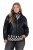 Ulla Popken 854795 Bikerjacke in Lederoptik Schwarz - Jacken - Große Jacken für Damen