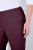 Ulla Popken 854910 Warme Stretchhose mit Gummibund Aubergine - Stoffhosen - Weite Stoffhosen für Damen