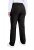 Ulla Popken 854987 Warme Stretchhose mit Komfortbund Schwarz - Stoffhosen - Weite Stoffhosen für Damen