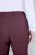Ulla Popken 854987 Warme Stretchhose mit Komfortbund Aubergine - Stoffhosen - Weite Stoffhosen für Damen