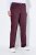 Ulla Popken 854987 Warme Stretchhose mit Komfortbund Aubergine - Stoffhosen - Weite Stoffhosen für Damen