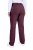 Ulla Popken 854987 Warme Stretchhose mit Komfortbund Aubergine - Stoffhosen - Weite Stoffhosen für Damen