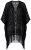 Ulla Popken 855134 Paillettenjacke Schwarz - Jacken - Große Jacken für Damen