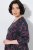 Ulla Popken 855270 Gemustertes Jerseykleid mit V-Ausschnitt Anthrazit - Jerseykleider - 