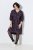 Ulla Popken 855270 Gemustertes Jerseykleid mit V-Ausschnitt Anthrazit - Jerseykleider - 