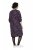 Ulla Popken 855270 Gemustertes Jerseykleid mit V-Ausschnitt Anthrazit - Jerseykleider - 