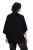 Ulla Popken 855277 Strickponcho mit Zipfelsaum und U-Boot-Ausschnitt Schwarz - Ponchos & Capes - 