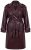 Ulla Popken 855617 Trenchcoat in Lederoptik mit Bindegürtel Weinrot - Mäntel - Große Größen: Mäntel für Damen